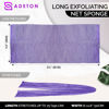 Picture of Adeton African Net Cloth, Long Net Sponge, Exfoliating Body Scrubber, Body Exfoliator, 17 Colors, Sapo, Shower Bath Accessories, Back Foot Scalp Scrub, Flat Dead Skin Remover, Body Wash (Purple)