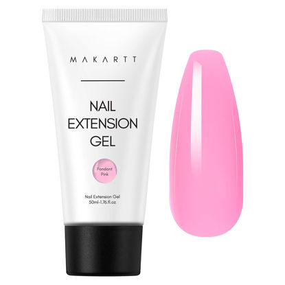 Picture of Makartt Poly Nail Gel-50ML Fondant Pink Gel Builder for Trendy Color Nail Extension Strengthener 3D Diy Hard Gel Manicure Nail Art Supplies Salon Home Stuff