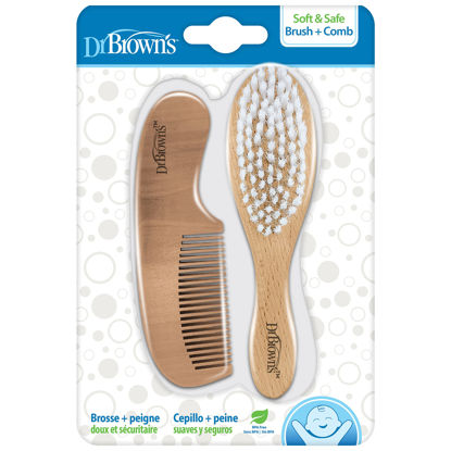 Picture of Dr. Brown's Soft and Safe Baby Brush + Comb