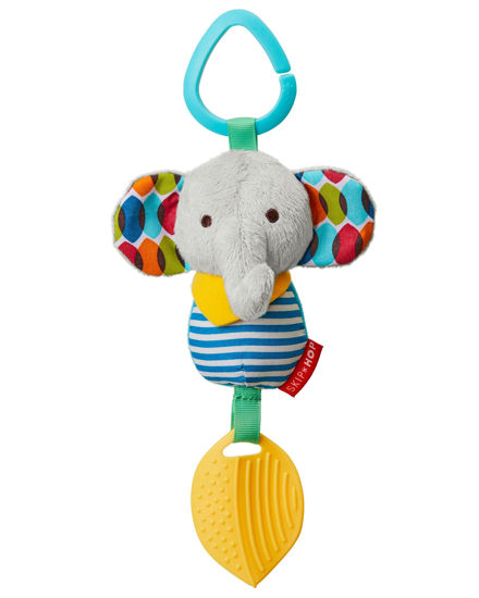 Picture of Skip Hop Bandana Buddies Baby Activity Chime & Teether Stroller Toy, Elephant