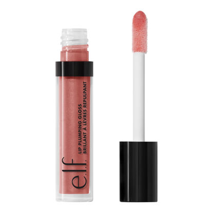 Picture of e.l.f. Lip Plumping Gloss, High-Shine Sheer Color, Hydrates & Creates Fuller Lips With Vitamin E, Vegan & Cruelty-Free, Sweet Talker, 0.09 Fl Oz