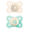 Picture of MAM Night Pacifiers (2 Pacifiers & Sterilizing Box), MAM Pacifiers 0-6 Months, Best Pacifier for Breastfed Babies, Unisex, Glow in the Dark Pacifier