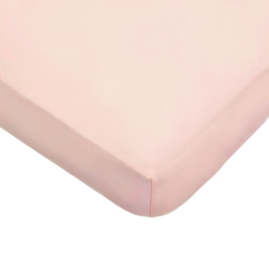 Picture of American Baby Company 100% Natural Cotton Jersey Knit Fitted Portable/Mini-Crib Sheet, Blush Pink, Soft Breathable, For Girls