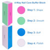 Picture of 4 Way Nail Buffer Block (6 pcs), Nail Shine Buffers Blocks Files for Natural and Acrylic Nails Smoother Buffing Block Polisher Fingernail File Buffer 120/240/600/3000 Grit for Buffing Shinning