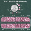 Picture of Resin Rhinestones for Crafting with B7000 Jewelry Glue, 1 Box Light Pink Flatback Crystals with 3Pcs 10ml Glue for Bedazzling Crafts DIY Nail Art Makeup，Non Hotfix Gems for Clothing Shoes