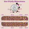 Picture of Resin Jelly Rhinestones for Crafting with B7000 Jewelry Glue, 1 Box Gold Rose AB Flatback Crystal with 3Pcs 10ml Glue, Bedazzling Non Hotfix Gems for DIY Tumblers Clothing Shoes Manicure