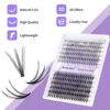 Picture of Cluster Eyelashes 10D/20D 240PCS 12-16mm Mixed Individual Lashes CC Curl 0.07mm Matte Black Cluster Eyelash Extensions Soft Lightweight Individual Lashes Cluster 3D Effect (10/20D-CC, 12-16mm Mixed)