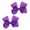 Picture of 3 Inch Grosgrain Bow for Little Girls- Set of 2 (Purple)