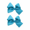 Picture of 3 Inch Grosgrain Bow for Little Girls- Set of 2 (Turquoise)