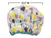 Picture of Reusable Shower Cap & Bath Cap & Lined, Oversized Waterproof Shower Caps Large Designed for all Hair Lengths with PEVA Lining & Elastic Band Stretch Hem Hair Hat - Fashionista Living Color