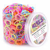 Picture of HOYOLS Small Toddler Elastics Mini Hair Ties Rubber Bands for Hair Ponytail Holders for Baby Girl Infants (Clear & Multicolor) TPU 1500 Pcs