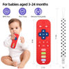 Picture of Chuya Remote Teethers Silicone Baby Teething Toys, TV Remote Teether for 3-6-12-18 Months Babies Infant Toddlers Baby Teething Relief Chew Toys BPA Free（Red）