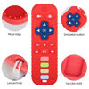 Picture of Chuya Remote Teethers Silicone Baby Teething Toys, TV Remote Teether for 3-6-12-18 Months Babies Infant Toddlers Baby Teething Relief Chew Toys BPA Free（Red）