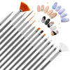 Picture of Artdone Nail Art Brushes set,Nail Art Tool Set,Nail Dotting Tools,Nail Dust Brush,Striping Nail Art Brushes for Long Lines,Nail Drawing Pen For Nail Design.…