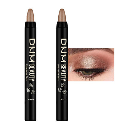 Picture of evpct 2Pcs Cream Eyeshadow Sticks Set for Eyes Waterproof, Bronze Shimmer Matte Eye shadow Stick Pencil Pen Bulk sombras en crema para ojos 20+20