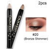 Picture of evpct 2Pcs Cream Eyeshadow Sticks Set for Eyes Waterproof, Bronze Shimmer Matte Eye shadow Stick Pencil Pen Bulk sombras en crema para ojos 20+20