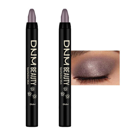 Picture of evpct 2Pcs Cream Eyeshadow Sticks Set for Eyes Waterproof, Smoky AmethystShimmer Matte Eye shadow Stick Pencil Pen Bulk sombras en crema para ojos 24+24