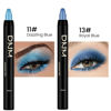 Picture of evpct 2Pcs Cream Eyeshadow Sticks Set for Eyes Dazzling Blue & Royal Blue Shimmer Eye Crayon Shadow Brightener Stick Pencil Pen Bulk sombras en crema para ojos 11+13