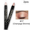 Picture of evpct 2Pcs Cream Eyeshadow Sticks Set for Eyes Waterproof, Champagne Shimmer Matte Eye shadow Stick Pencil Pen Bulk sombras en crema para ojos 17+17