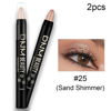 Picture of evpct 2Pcs Cream Eyeshadow Sticks Set for Eyes Waterproof, Sand Shimmer Matte Eye shadow Stick Pencil Pen Bulk sombras en crema para ojos 25+25