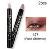 Picture of evpct 2Pcs Cream Eyeshadow Sticks Set for Eyes Waterproof, Rose Shimmer Matte Eye shadow Stick Pencil Pen Bulk sombras en crema para ojos 27+27