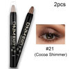 Picture of evpct 2Pcs Cream Eyeshadow Sticks Set for Eyes Waterproof, Cocoa Shimmer Matte Eye shadow Stick Pencil Pen Bulk sombras en crema para ojos 21+21