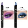 Picture of evpct 2Pcs Cream Eyeshadow Sticks Set for Eyes Violet & Royal Blue Shimmer Eye Crayon Shadow Brightener Stick Pencil Pen Bulk sombras en crema para ojos 09+13