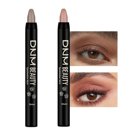 Picture of evpct 2Pcs Cream Eyeshadow Sticks Set for Eyes Waterproof, Ginger Matte Caramel Matte Eye shadow Stick Pencil Pen Bulk sombras en crema para ojos 29+30