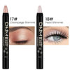 Picture of evpct 2Pcs Cream Eyeshadow Brightener Sticks Set for Eyes Waterproof, Champagne Shimmer & Pearl Shimmer Matte Metallic Eye shadow Stick Pencil Pen Bulk sombras en crema para ojos 17 +18