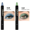 Picture of evpct 2Pcs Cream Eyeshadow Sticks Set for Eyes Sky Blue & Greenish Cyan Shimmer Eye Crayon Shadow Brightener Stick Pencil Pen Bulk sombras en crema para ojos 10+12