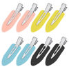 Picture of MADHOLLY 8Pcs No Bend No Crease Hair Clips - Styling Duck Bill Clips Alligator Hair Barrettes for Styling Sectioning for Salon Hairdressing Bangs Waves Woman Girl, Yellow & Blue & Pink & Black