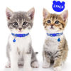 Picture of Taglory Kitten Collar Breakaway with Bell, 2 Pack Girl Boy Pet Kitten Collar Adjustable 6-8 Inch for 2-6 Months Cat, NavyBlue