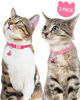 Picture of Taglory Reflective Cat Collar Breakaway with Bells, 2 Pack Girl Boy Pet Cat Collar Adjustable 7.5-12.5 Inch, Pink