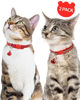 Picture of Taglory Reflective Cat Collar Breakaway with Bells, 2 Pack Girl Boy Pet Cat Collar Adjustable 7.5-12.5 Inch, Red