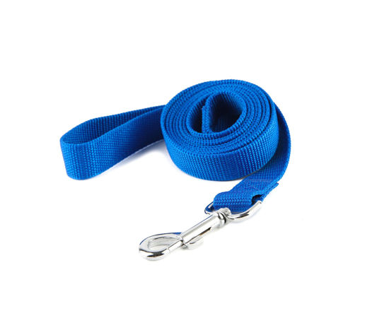 Picture of Nylon Dog Training Leash, Traction Rope, 4/5/6 Feet Long, 3/4 Inch 1 Inch Wide, for Small and Medium Dogs (1'' x 5 FT, Blue)