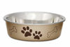 Picture of Loving Pets - Bella Bowls - Dog Food Water Bowl No Tip Stainless Steel Pet Bowl No Skid Spill Proof (Medium, Champagne)