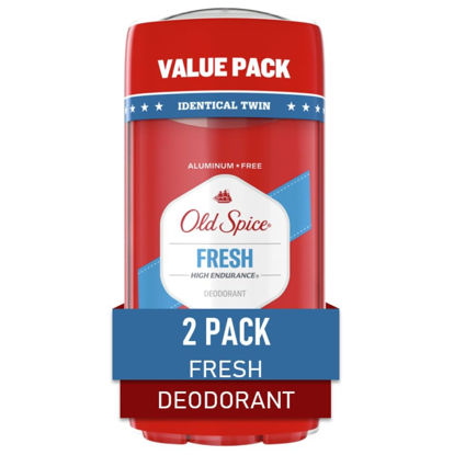 Picture of Old Spice Men's Aluminum Free Deoderant, High Endurance, Fresh Scent, 24-hr Odor Protection, 3.0 oz (Pack of 2)