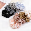 Picture of 16 Scrunchies for Women - Satin Hair Ties and Bands, Big Ponytail Holders for Thick, Curly Hair, Cute No-Crease Pony Tails, No Damage