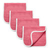 Picture of Muslin Burp Cloths Large 20 by 10 Inches 100% Cotton 6 Layers Extra Absorbent and Soft (Rose Red)