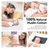 Picture of Muslin Burp Cloths Large 20 by 10 Inches 100% Cotton 6 Layers Extra Absorbent and Soft (Rose Red)