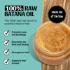 Picture of Raw Batana Oil for Hair Growth and Health - Sourced from Honduras, Dr. Sebi 100% Natural Remedy, Prevents Hair Loss, Promotes Thicker, Stronger, Healthier Hair with Shine Treatment, 2oz