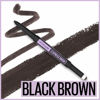 Picture of Maybelline Express Brow 2-In-1 Pencil and Powder Eyebrow Makeup, Black Brown, 1 Count