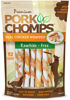 Picture of Pork Chomps Baked Pork Skin Dog Chews, 5-inch Mini Twists, Real Chicken Wrap, 12 Count