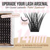 Picture of LASHVIEW Lash-Extension-Clusters 72pcs D Curl Lash Clusters Natural Look Cluster Lashes Extensions Super Thin Band & Soft Lashes Reusable 14mm MIX (56D)