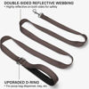 Picture of Joytale Double-Sided Reflective Dog Leash Heavy Duty, 6 FT/5 FT/4 FT, Padded Handle Nylon Dogs Leashes for Small & Medium Dogs Walking, Brown, 4FT