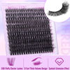 Picture of Winifred Cluster Eyelash Extensions Fluffy Wispy Lash Clusters Thick Volume Individual Lashes 50D Lash Extension D Curl Eyelash Clusters 16mm DIY Faux Mink Eyelash Extension (240pcs)