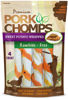 Picture of Pork Chomps Baked Pork Skin Dog Chews, 6-inch Twists, Real Sweet Potato Wrap, 4 Count