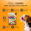 Picture of Pork Chomps Baked Pork Skin Dog Chews, 6-inch Twists, Real Sweet Potato Wrap, 4 Count