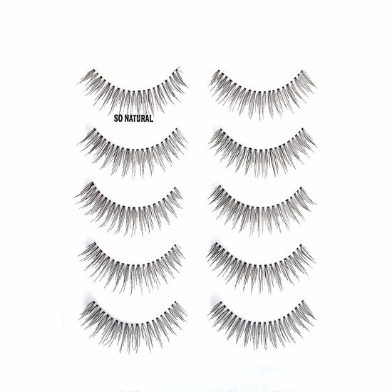 Picture of ALICE Lashes 110 Natural Hand Knotted False Eyelashes 5 Pairs Multipack