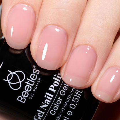 Picture of Beetles Gel Polish 15ml Nude Pink Gel Polish Jelly Gel Nail Polish Neutral Sheer Spring Color Soak off LED UV Lamp DIY Nail Art Decoration Manicure Design Salon at Home